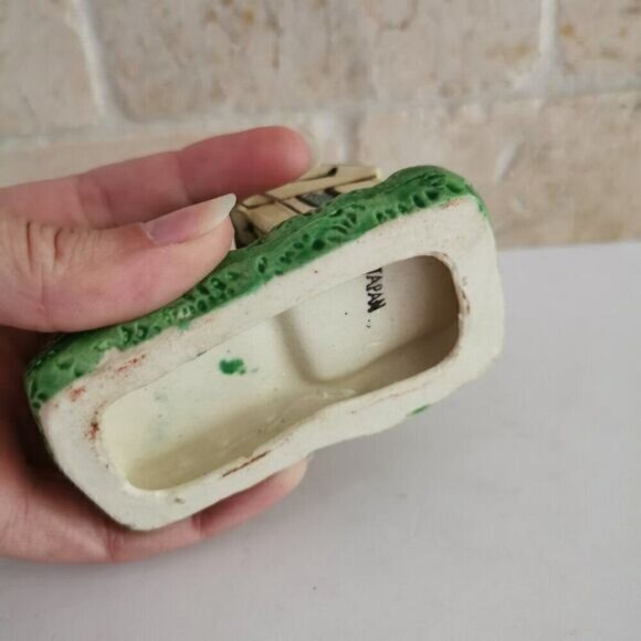 Vintage Windmill House Salt & Pepper Set, Japan Ceramic with Base 3 Pieces - Picture 9 of 9